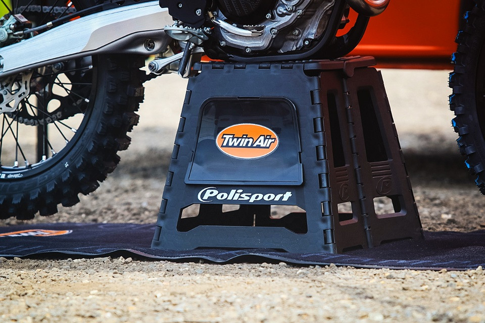 Foldable Lightweight Bikestand TwinAir 177824 Crni