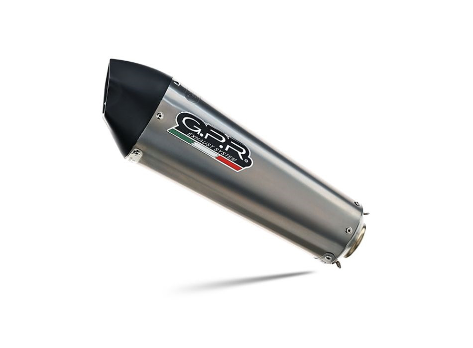 Slip-on exhaust GPR ROAD-STRADA H.91.GPAN.TO Matte Black including removable db killer