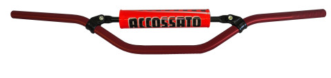Handlebar ACCOSSATO aluminium, 22 mm crven