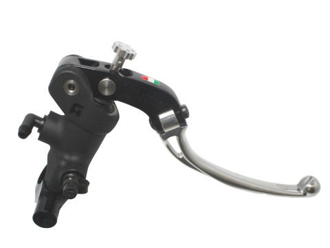 Radial brake master cylinder ACCOSSATO PC014 19 x 20 with folding lever,silver