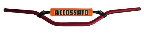 Handlebar ACCOSSATO aluminium, 22 mm crven