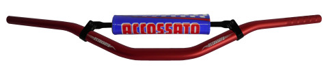 Handlebar ACCOSSATO aluminium, 28.5 mm crven