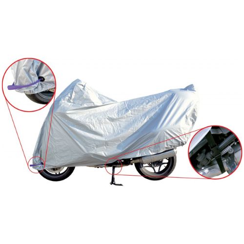 CERADA ZA POKRIVANJE MOTORA-MOTORBIKE COVER / 267002110-M-GREY-RMS