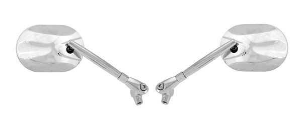 Uzvratni retrovizor RMS 122772340 universal aluminium (pair)