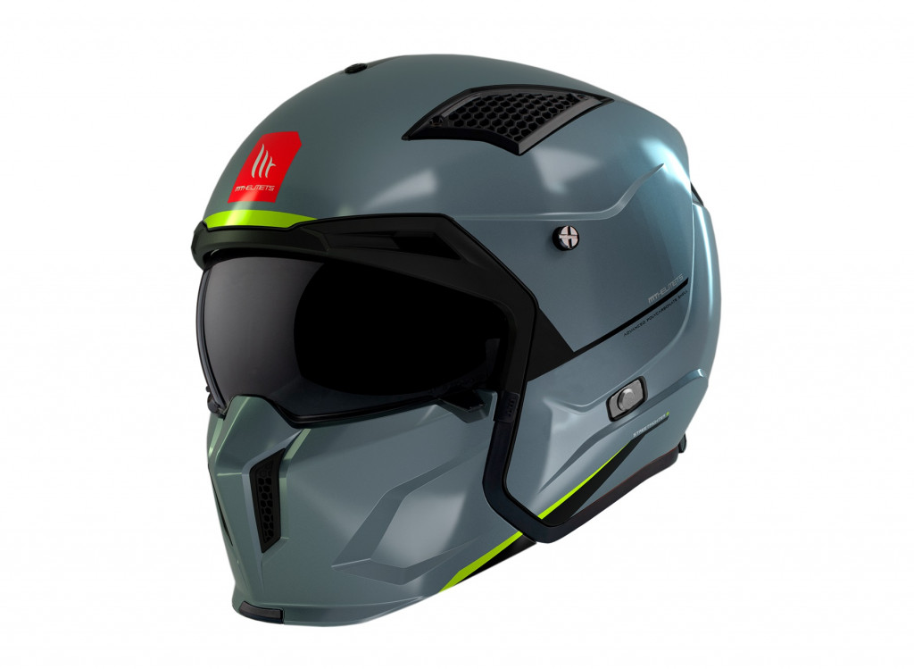 Trial helmet MT Helmets STREETFIGHTER SV S SOLID A22 GLOSS GREY 3XL
