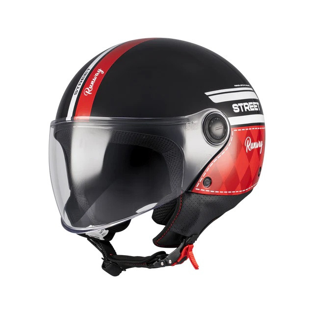 Open face helmet MT Helmets STREET S RUNWAY B5 GLOSS XS
