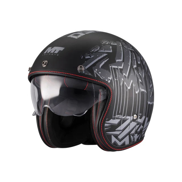 Open face helmet MT Helmets LE MANS 2 SV S DYSTOPIC B12 MATT XS
