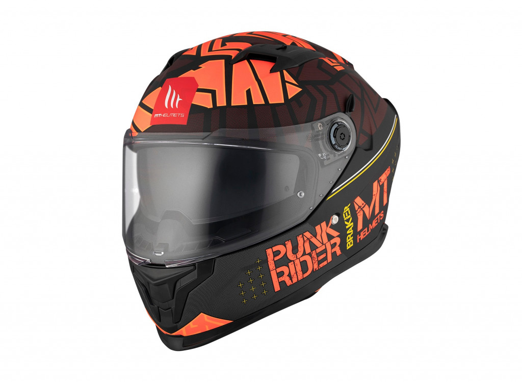 Full face helmet MT Helmets BRAKER SV PUNK RIDER B5 MATT XS