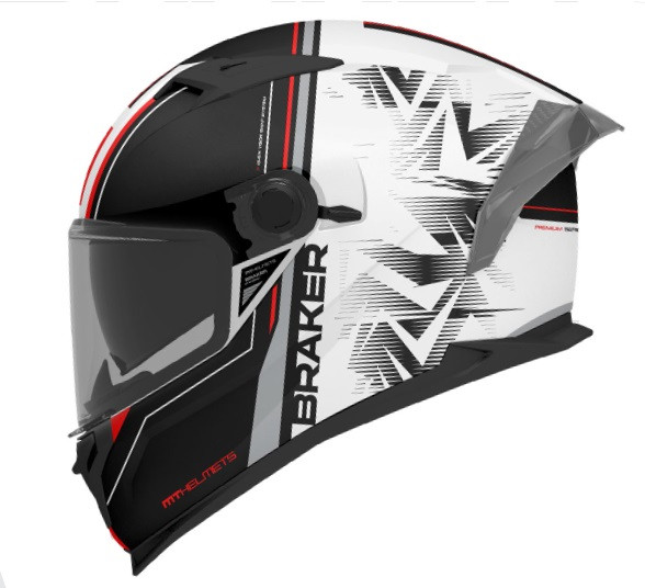 Full face helmet MT Helmets BRAKER SV CHARM A1 MATT XS