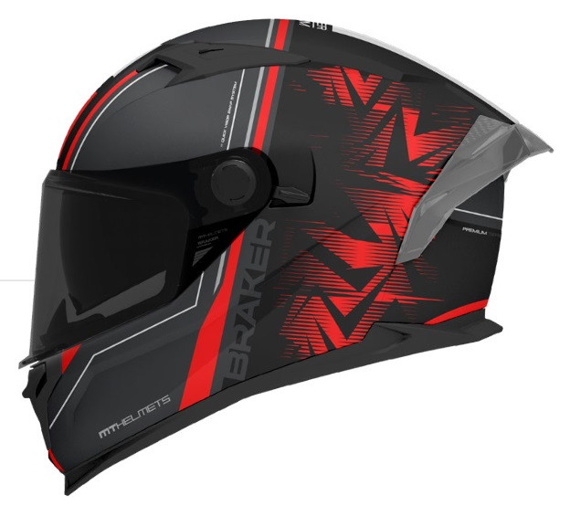 Full face helmet MT Helmets BRAKER SV CHARM B5 MATT XS