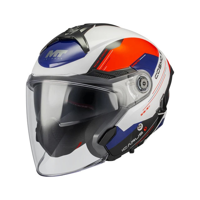 Open face helmet MT Helmets COSMO SV ICARUS A5 GLOSS XS