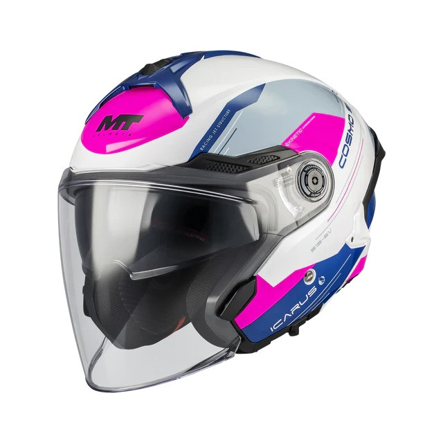 Open face helmet MT Helmets COSMO SV ICARUS A8 GLOSS XS