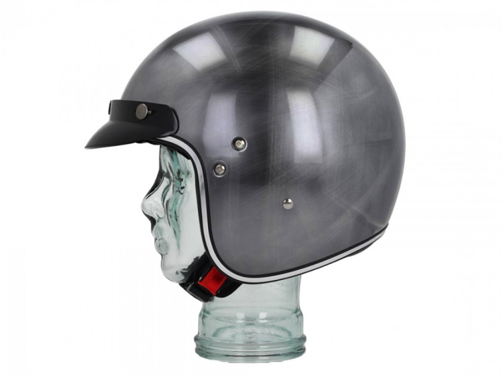 Helmet SHIRO SH-235 CHROME scratched chrome L