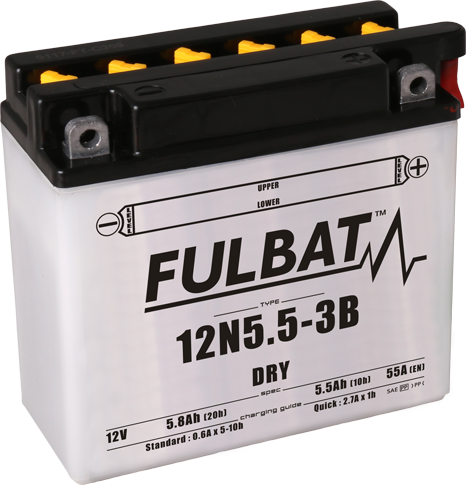 Konvencionalni akumulatori (incl.acid pack) FULBAT 12N5.5-3B Acid pack included