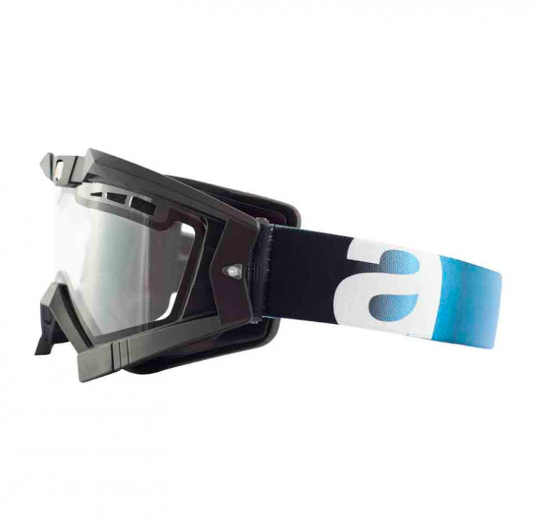 Goggles ARIETE RC FLOW 13950-NAA light blue strap clear double ventilated lens