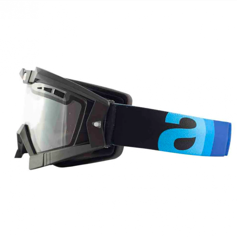 Goggles ARIETE RC FLOW 13950-NAG blue strap clear double ventilated lens