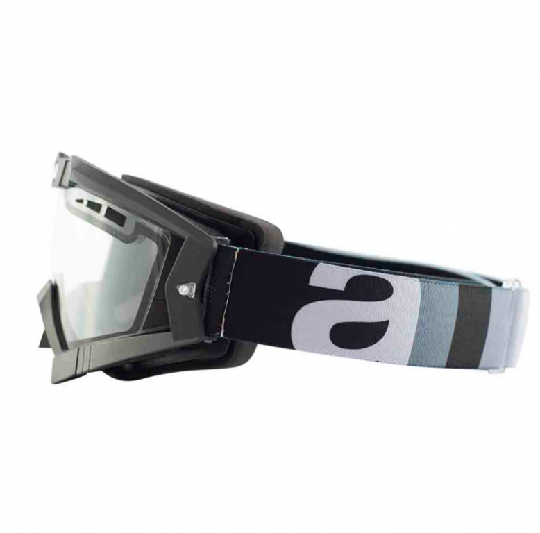 Goggles ARIETE RC FLOW 13953-NGR grey strap asian fitting foam