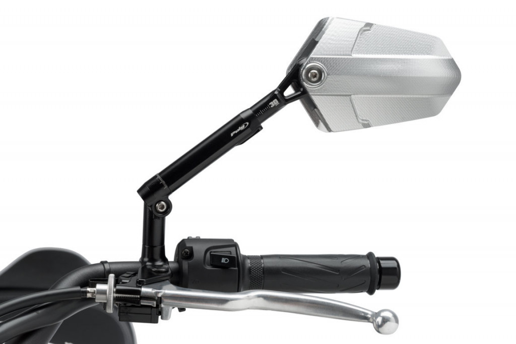 Uzvratni retrovizor PUIG Xplorer 010NN black / black right (including adapter)