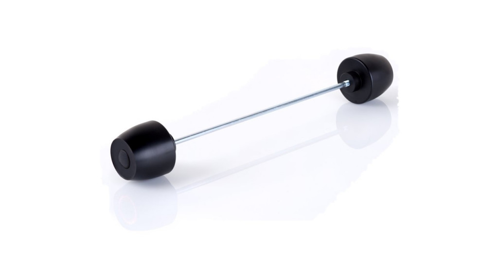 Axle sliders PUIG PHB19 20225N Crni without color caps, front