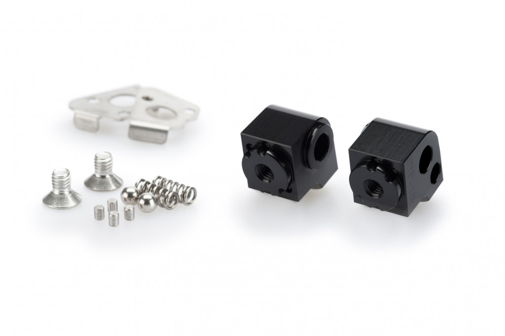 Footpeg adapters PUIG 20275N adjustable Crni