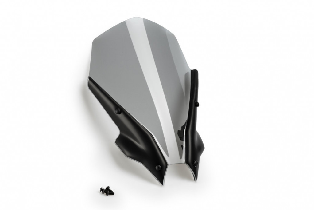Windshield PUIG NEW. GEN TOURING 20645H smoke for YAMAHA MT-09 850 / 890 2021-2023