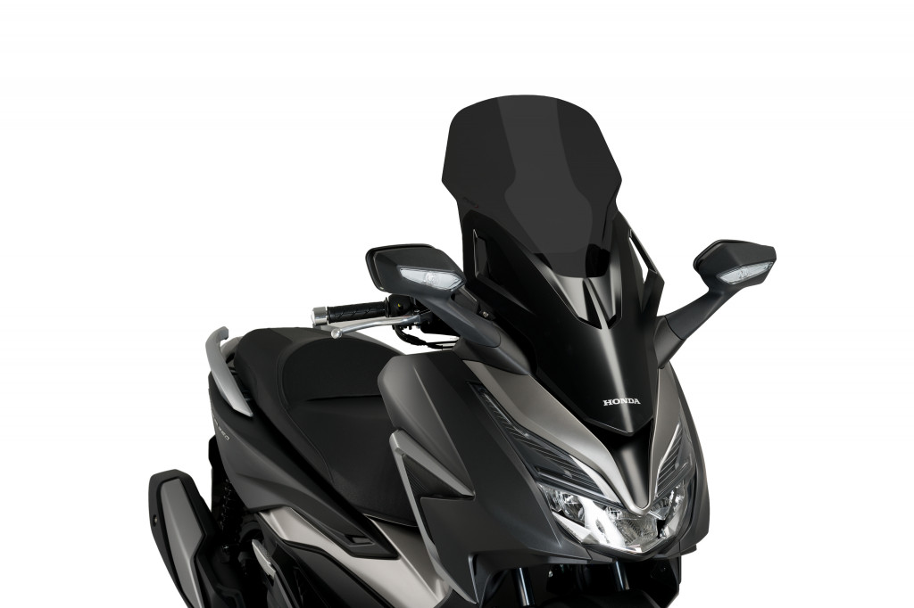 Windshield PUIG V-TECH LINE TOURING 20679F dark smoke for HONDA NSS 125 Forza 2021-2024, HONDA NSS 350 Forza 2021-2024