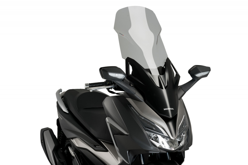 Windshield PUIG V-TECH LINE TOURING 20679H smoke for HONDA NSS 125 Forza 2021-2026, HONDA NSS 350 Forza 2021-2026