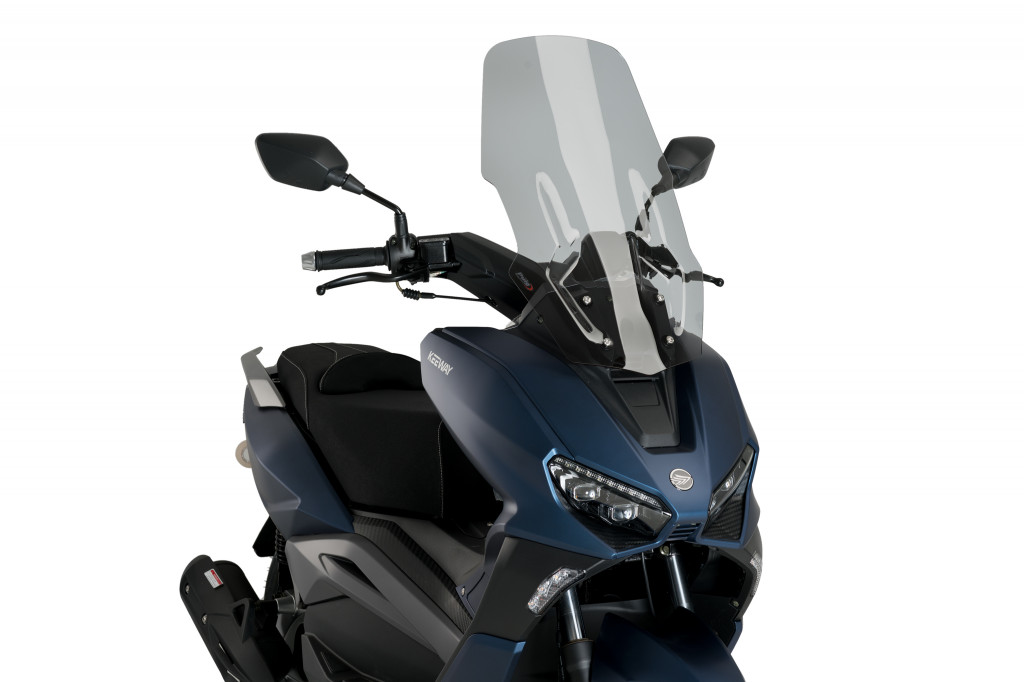 Windshield PUIG V-TECH LINE TOURING 20713H smoke for KEEWAY Vieste 125 2021-2024, KEEWAY Vieste 300 2021-2024
