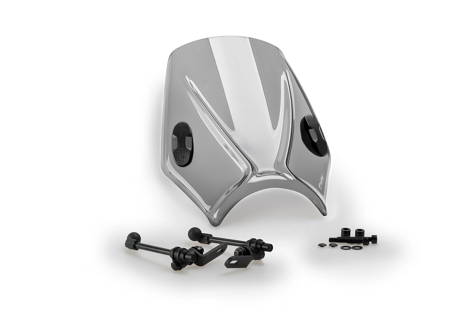 Windshield PUIG MITO 20724H smoke for YAMAHA MT-07 700 2014-2024, YAMAHA MT-09 850 / 890 2013-2016