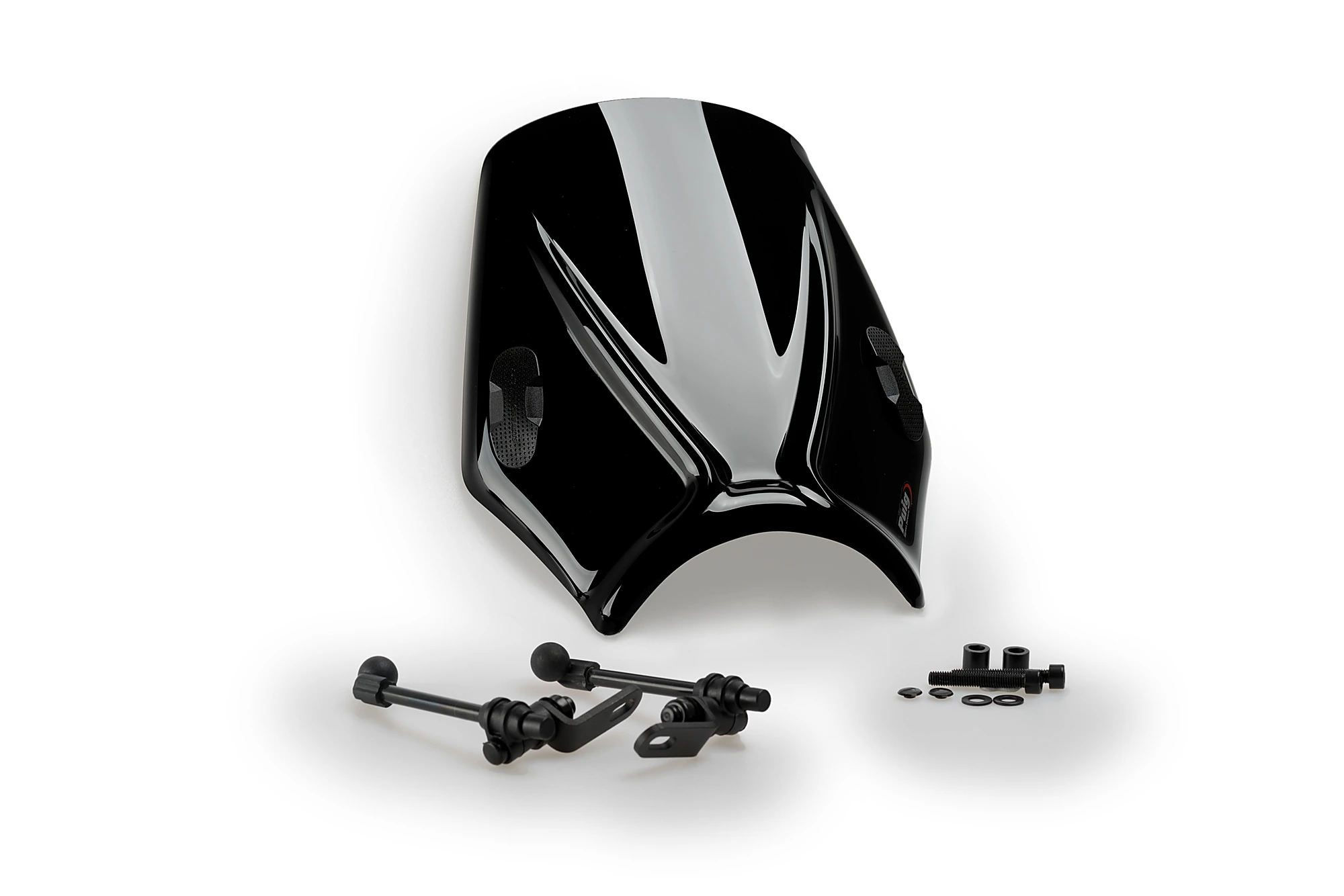 Windshield PUIG MITO 20724N Crni for YAMAHA MT-07 700 2014-2024, YAMAHA MT-09 850 / 890 2013-2016
