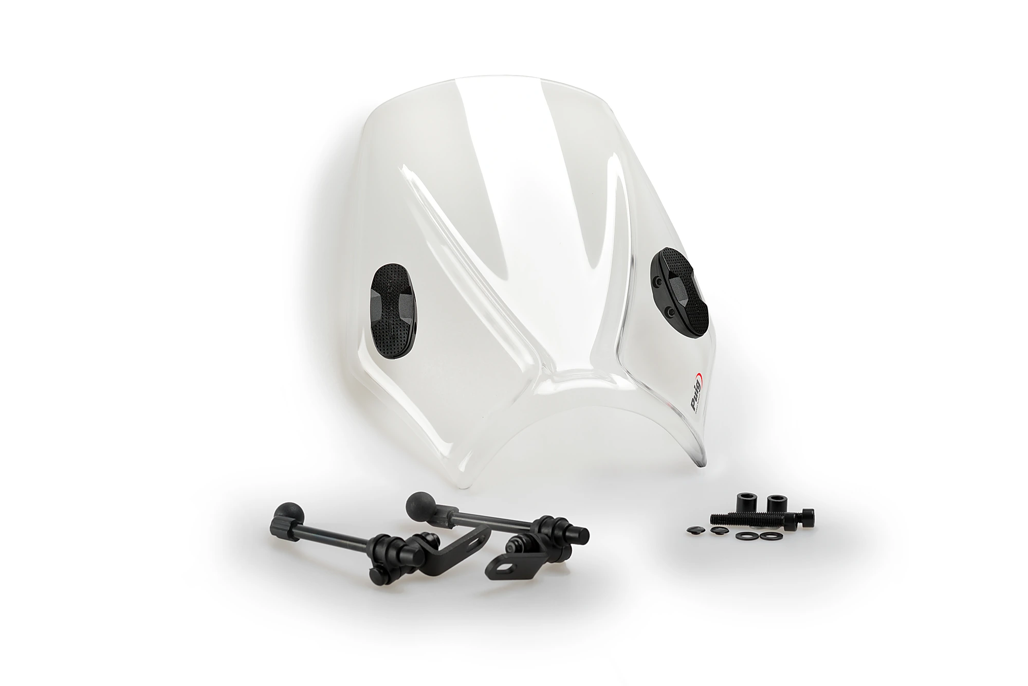 Windshield PUIG MITO 20724W clear for YAMAHA MT-07 700 2014-2024, YAMAHA MT-09 850 / 890 2013-2016