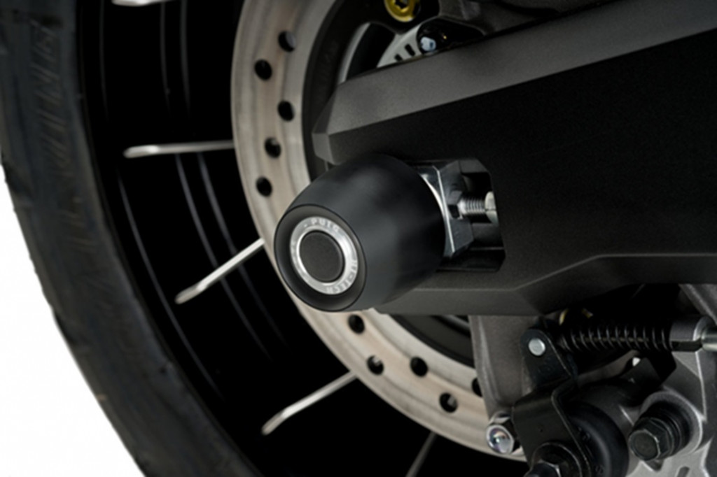Axle sliders PUIG PHB19 20801N Crni without color caps, rear