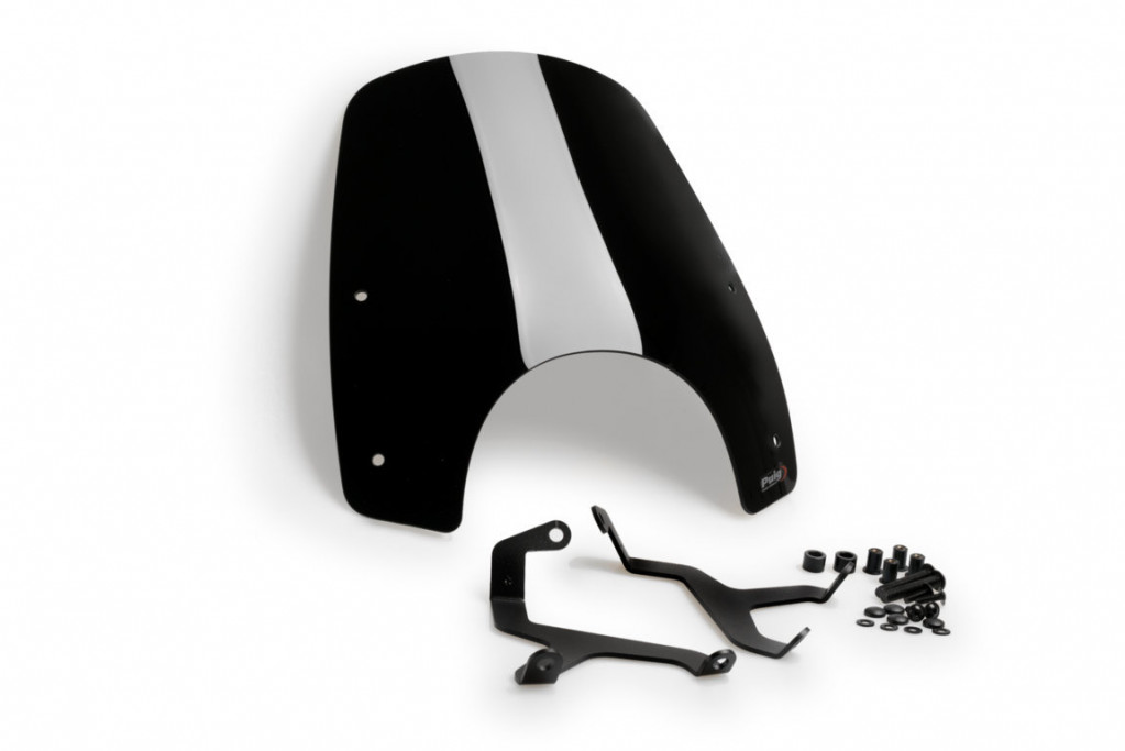 Windshield New Generation Sport PUIG 20819N Crni for HONDA CMX 1100 Rebel 2021-2024