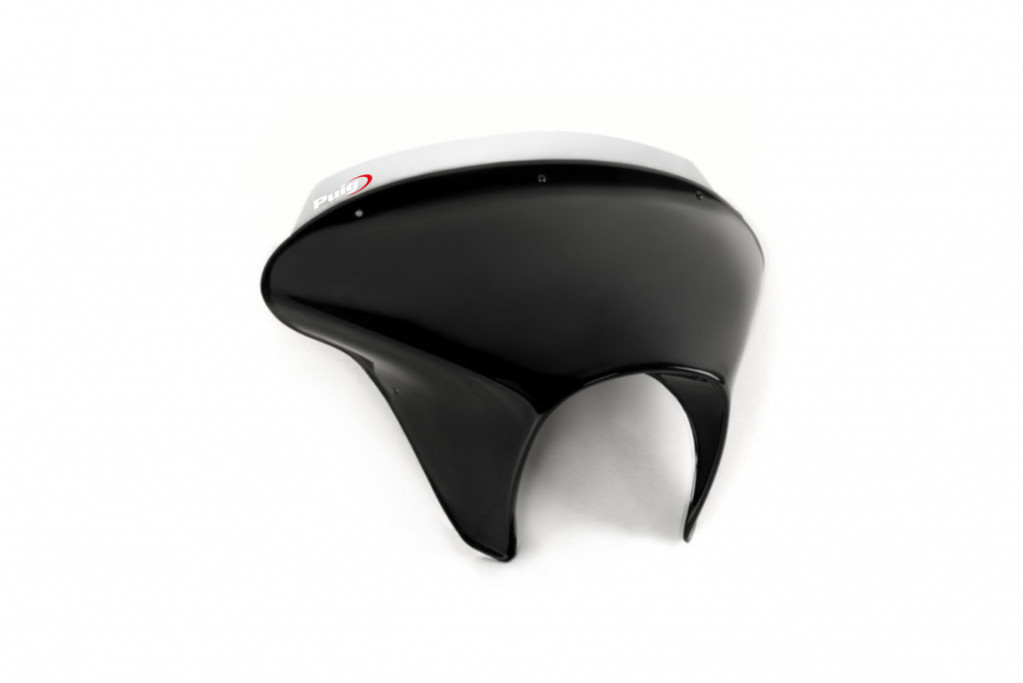 Windscreen PUIG BATWING SML SPORT 21069W clear matt black housing