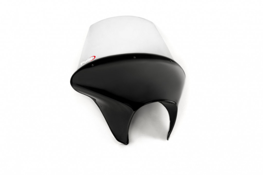 Windscreen PUIG BATWING SML TOURING 21070W transparent with matt black housing
