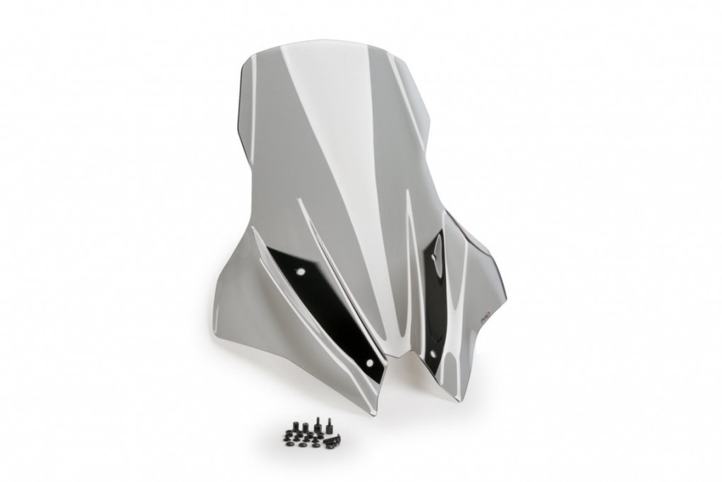 Windshield PUIG V-TECH LINE TOURING 21120H smoke for YAMAHA Tricity 300 2020-2024