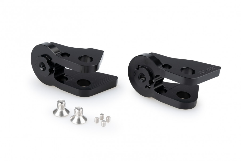 Footpeg adapters PUIG 21231N adjustable Crni