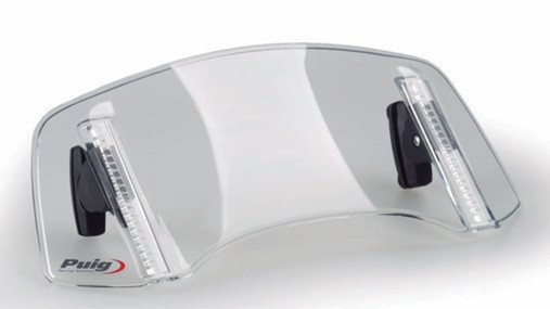 Windscreen PUIG TOURING WITH VISOR 21343W transparent