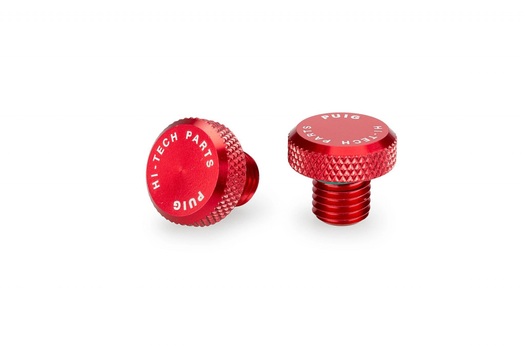 Mirror hole screw plug PUIG 21808R crven