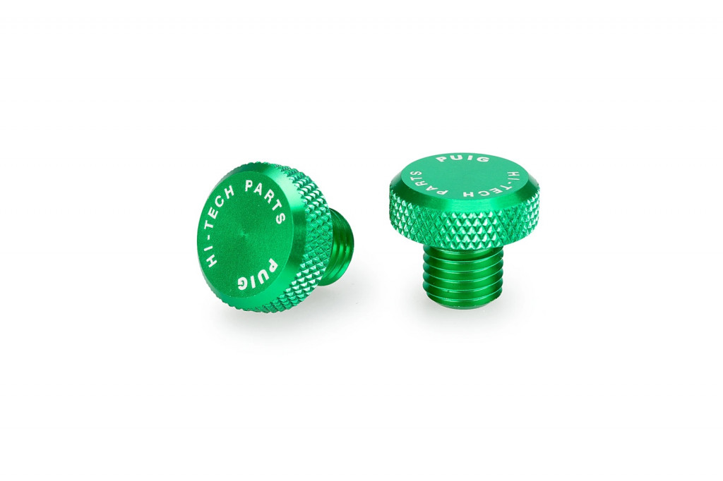 Mirror hole screw plug PUIG 21808V green