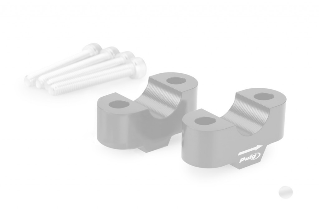 Risers PUIG 21809P silver height 20mm, d 22mm
