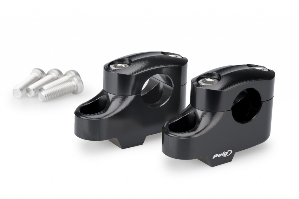 Risers PUIG PULLBACK 21811N Crni height 20mm, d 25mm, back 16mm