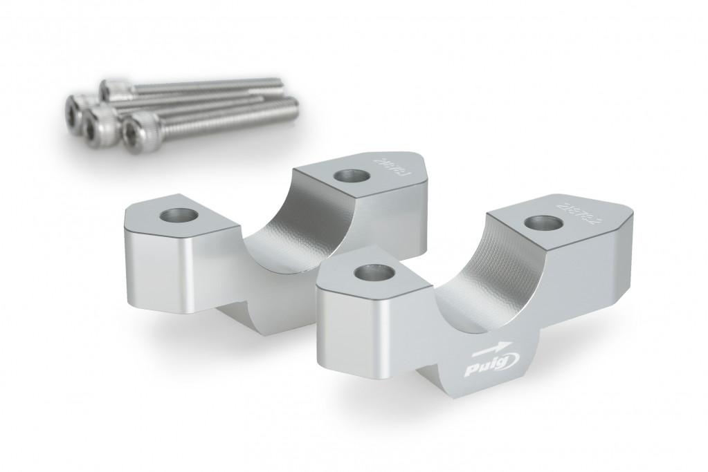 Risers PUIG 21878P silver height 20mm, d 32mm