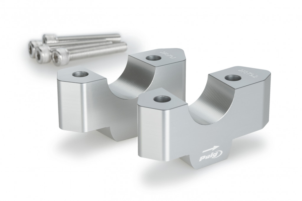 Risers PUIG 21879P silver height 30mm, d 32mm