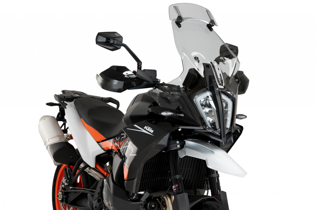 Windscreen PUIG TOURING WITH VISOR 21992H smoke