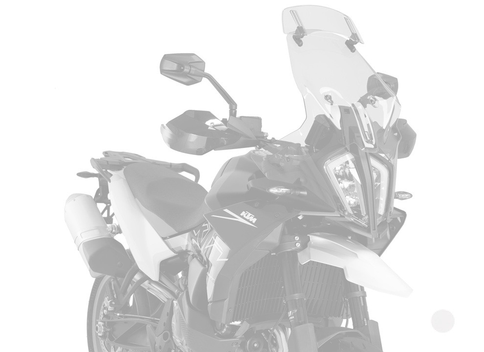 Windscreen PUIG TOURING WITH VISOR 21992W transparent