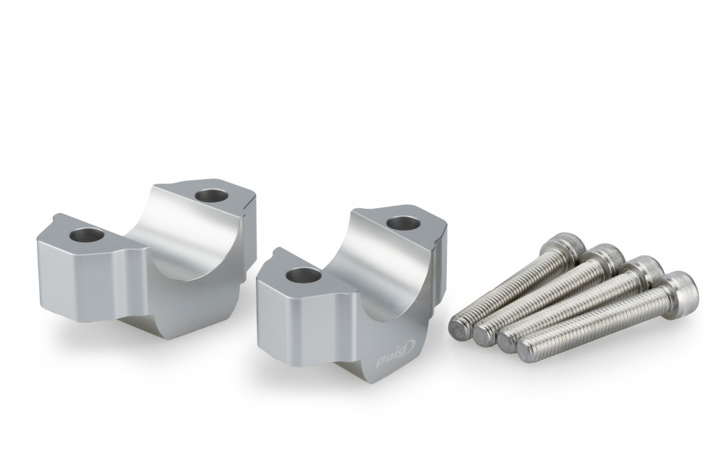 Risers PUIG 22100P silver height 20mm, d 29mm
