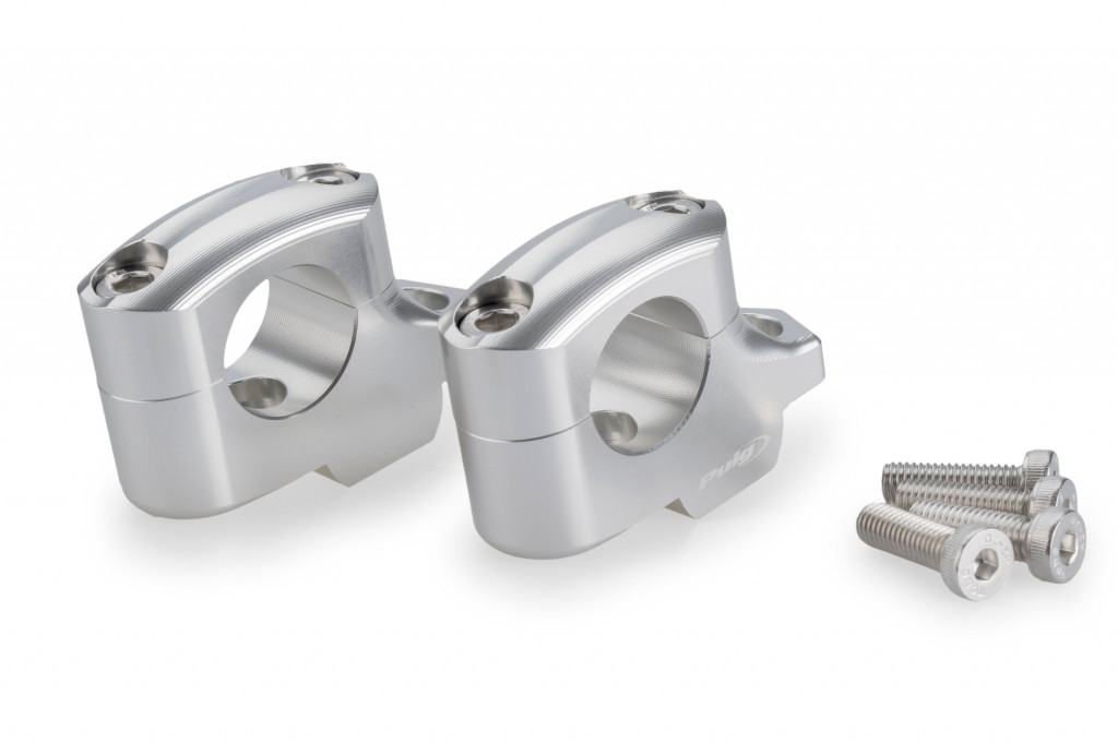 Risers PUIG PULLBACK 22141P silver height 25mm, d 29mm