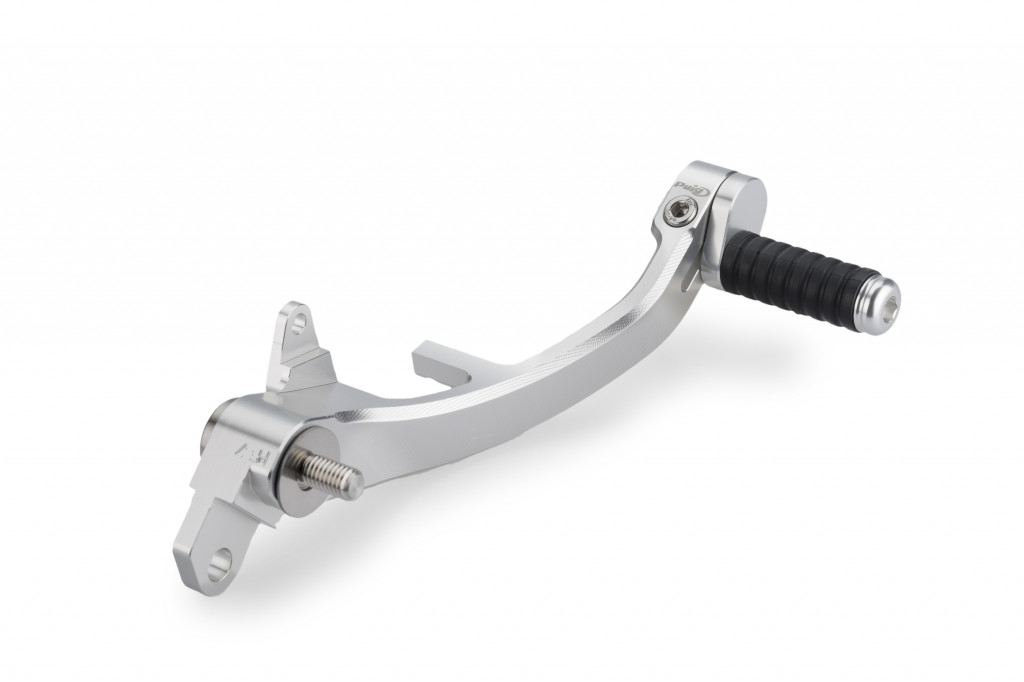Brake foot pedal PUIG 22215P silver adjustable