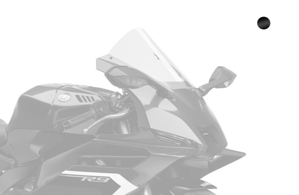 Windscreen PUIG R-RACER 22285N Crni